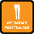 Womens Pants Aisle with Icon Square - Floor Sign