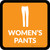 Womens Pants with Icon Square - Floor Sign
