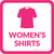 Womens Shirts with Icon Square - Floor Sign