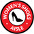 Womens Shoes Aisle with Icon Circle - Floor Sign