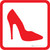Womens Shoes Icon Square - Floor Sign