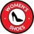 Womens Shoes with Icon Circle - Floor Sign