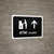 ATM With Up Arrow Black Bilingual Spanish Landscape - Wall Sign