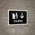 ATM With Down Arrow Black Spanish Landscape - Wall Sign