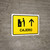 ATM With Up Arrow Yellow Spanish Landscape - Wall Sign