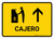 ATM With Up Arrow Yellow Spanish Landscape - Wall Sign