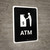 ATM Black Portrait - Wall Sign