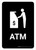 ATM Black Portrait - Wall Sign