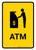 ATM Yellow Portrait - Wall Sign