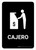 ATM Black Spanish Portrait - Wall Sign