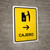 ATM With Right Arrow Yellow Spanish Portrait - Wall Sign