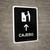 ATM With Up Arrow Black Spanish Portrait - Wall Sign