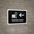 Baggage Check With Left Arrow Black Bilingual Spanish Landscape - Wall Sign