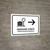 Baggage Check With Right Arrow White Bilingual Spanish Landscape - Wall Sign