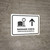 Baggage Check With Up Arrow White Bilingual Spanish Landscape - Wall Sign