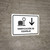 Baggage Check With Down Arrow White Spanish Landscape - Wall Sign
