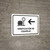 Baggage Check With Left Arrow White Spanish Landscape - Wall Sign