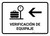 Baggage Check With Left Arrow White Spanish Landscape - Wall Sign