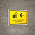 Baggage Check With Left Arrow Yellow Spanish Landscape - Wall Sign