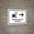 Baggage Check With Right Arrow White Spanish Landscape - Wall Sign