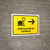 Baggage Check With Right Arrow Yellow Spanish Landscape - Wall Sign
