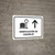 Baggage Check With Up Arrow White Spanish Landscape - Wall Sign