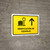 Baggage Check With Up Arrow Yellow Spanish Landscape - Wall Sign