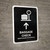 Baggage Check With Up Arrow Black Bilingual Spanish Portrait - Wall Sign