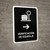 Baggage Check With Right Arrow Black Spanish Portrait - Wall Sign