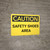 Caution: Safety Shoes Area - Wall Sign