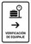 Baggage Check With Right Arrow White Spanish Portrait - Wall Sign