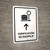 Baggage Check With Up Arrow White Spanish Portrait - Wall Sign
