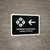 Currency Exchange With Left Arrow Black Bilingual Spanish Landscape - Wall Sign