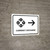 Currency Exchange With Right Arrow White Landscape - Wall Sign