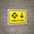 Currency Exchange With Down Arrow Yellow Spanish Landscape - Wall Sign