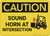 Caution: Sound Horn At Intersection - Wall Sign