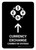 Currency Exchange With Upbarrow Black Bilingual Portrait - Wall Sign