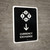 Currency Exchange With Down Arrow Black Portrait - Wall Sign