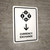 Currency Exchange With Down Arrow White Portrait - Wall Sign