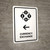 Currency Exchange With Left Arrow White Portrait - Wall Sign