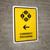 Currency Exchange With Left Arrow Yellow Portrait - Wall Sign