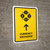 Currency Exchange With Up Arrow Yellow Portrait - Wall Sign