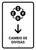 Currency Exchange With Down Arrow White Spanish Portrait - Wall Sign