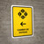 Currency Exchange With Left Arrow Yellow Spanish Portrait - Wall Sign