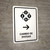 Currency Exchange With Right Arrow White Spanish Portrait - Wall Sign