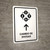 Currency Exchange With Up Arrow White Spanish Portrait - Wall Sign