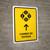Currency Exchange With Up Arrow Yellow Spanish Portrait - Wall Sign