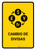 Currency Exchange Yellow Spanish Portrait - Wall Sign