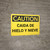 Caution: Caution Falling Ice Snow Spanish - Wall Sign