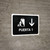 Gate 1 With Down Arrow Black Spanish Landscape - Wall Sign